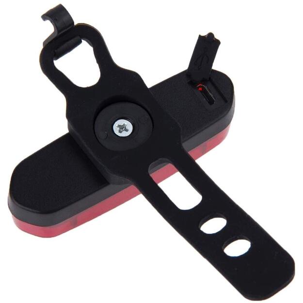 Galinė dviračio lempa, įkraunama