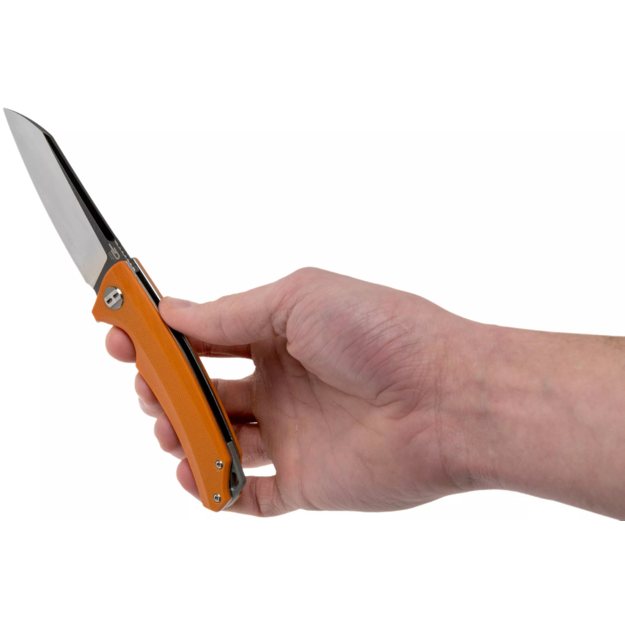 Складной нож Bestech Texel Orange G10, Grey Titanized/Satin D2 BG21D-2