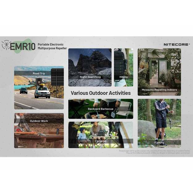 Nitecore EMR10 Lite- Mosquito repellent, incl. batteries, powerbank function