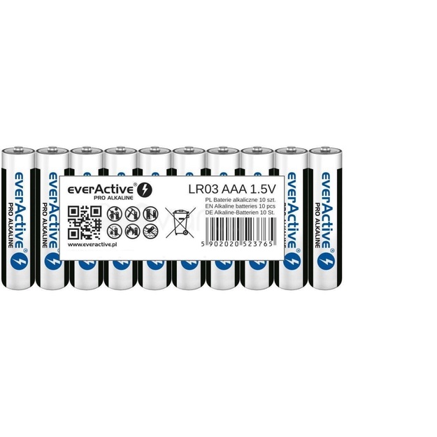 &Scaron;arminės AAA baterijos Pro Alkaline LR03 10 vnt