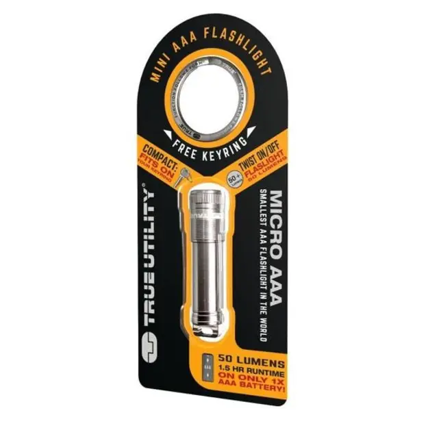 True Utility Micro AAA Keychain Flashlight TU312