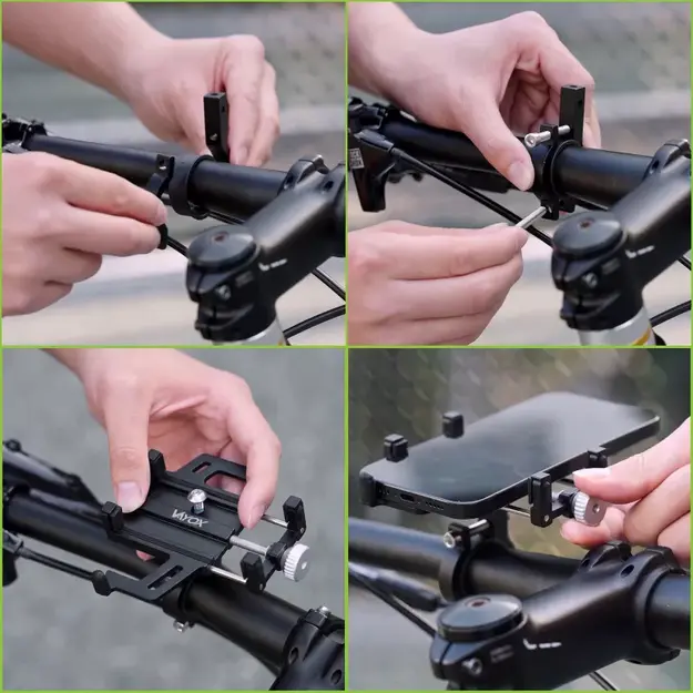 Vayox VA0345 Melns Velosipēda Tālruņa Turētājs