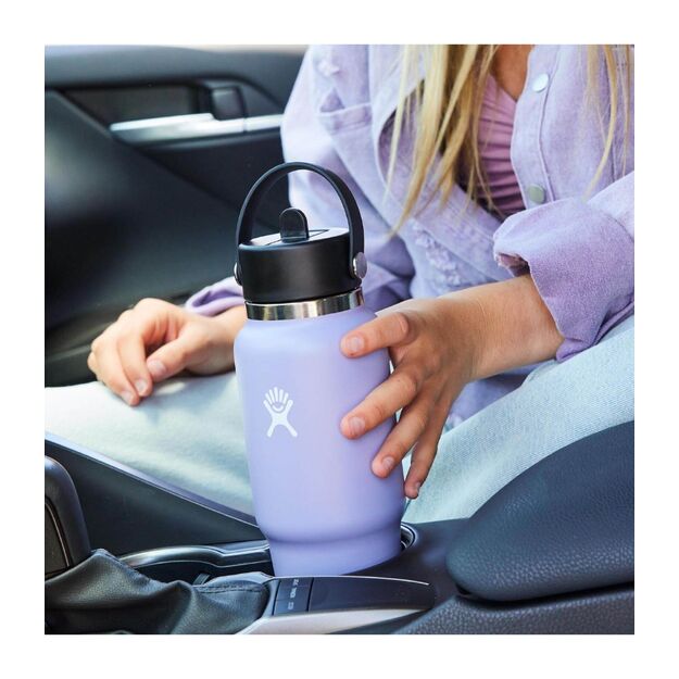 Hydro Flask platas mutes ceļojumu pudele ar salmiņu 946 ml Aloe WT32CFS338