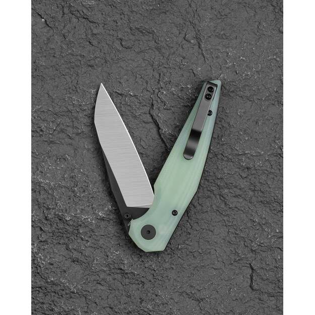 Нож Bestech Snakebird Прозрачный G10, Satin / Черный PVD 14C28N (BG58D)