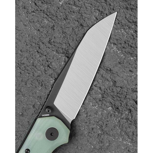 Нож Bestech Snakebird Прозрачный G10, Satin / Черный PVD 14C28N (BG58D)