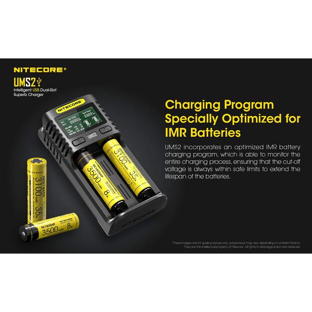Nitecore UMS2 USB lādētājs