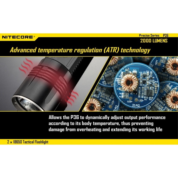 Nitecore P36 žibintuvėlis