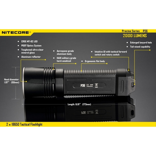 Nitecore P36 žibintuvėlis
