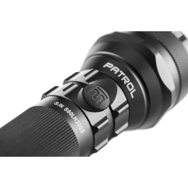 Uzlādējama 600lm IPX8 zibspuldze ar Patrol staciju