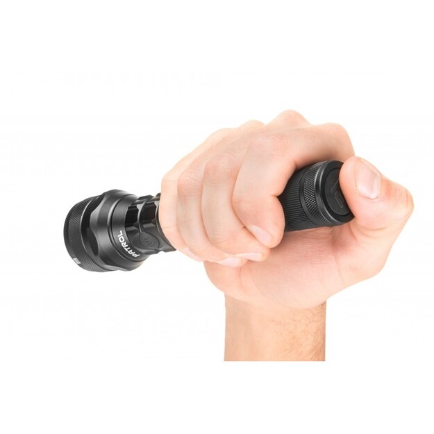 Uzlādējama 600lm IPX8 zibspuldze ar Patrol staciju