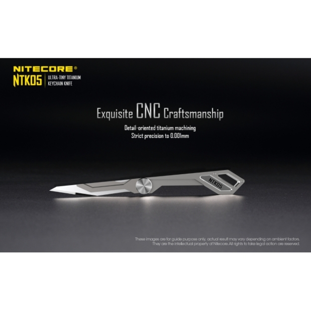 Nitecore NTK05 folding titanium knife