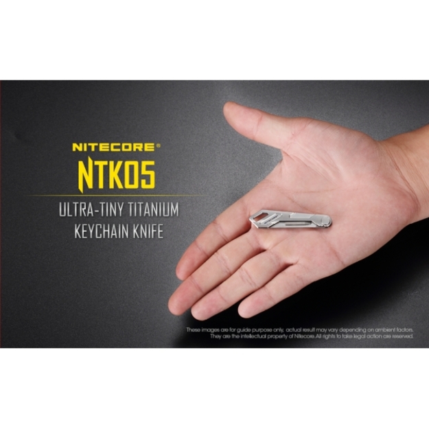 Nitecore NTK05 folding titanium knife