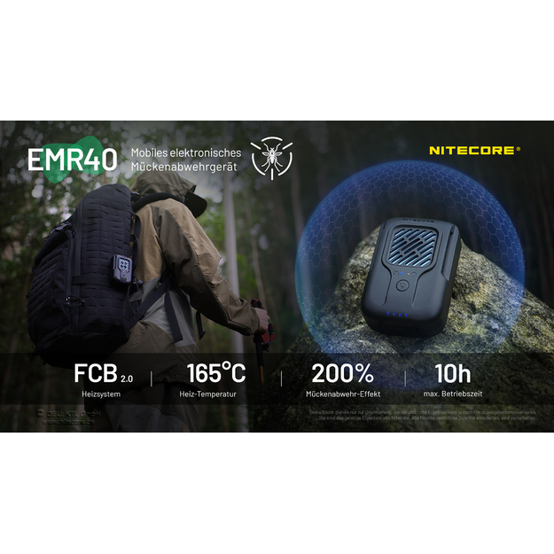 Nitecore EMR40 - Mosquito repellent with 7800 mAh battery