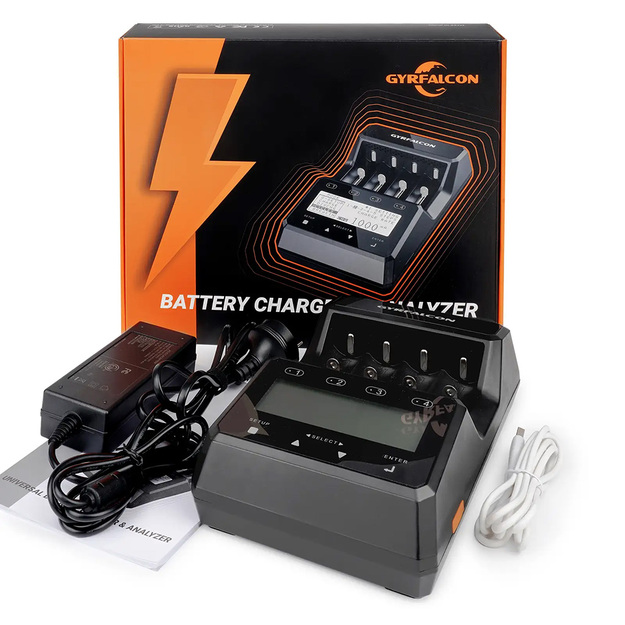 Gyrfalcon S8000 Profesionāls universālais lādētājs un analizators visu veidu akumulatoriem