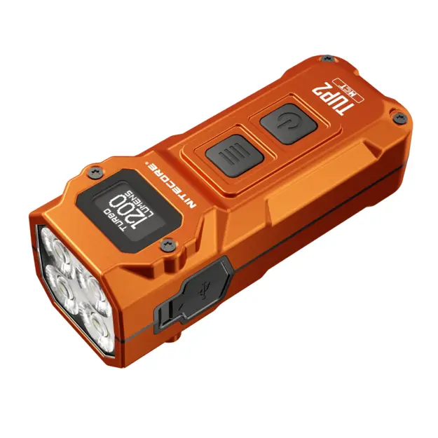 Nitecore TUP2 Lukturītis 1200 lm, MCT, OLED Oranžs