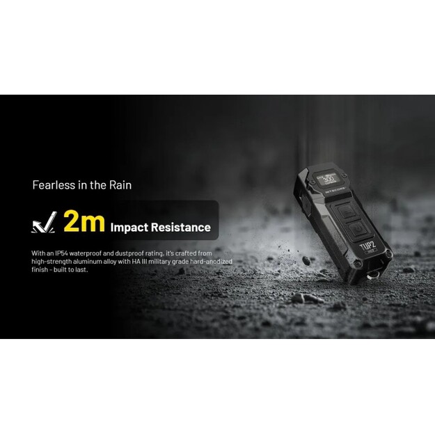 Nitecore TUP2 Lukturītis 1200 lm, MCT, OLED Oranžs