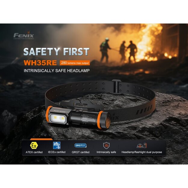 Fenix WH35RE Galvas lukturītis, sprādzienbīstamai videi