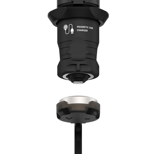 Armytek Dobermann Pro Magnet USB lukturis, silta balta gaisma F07501W