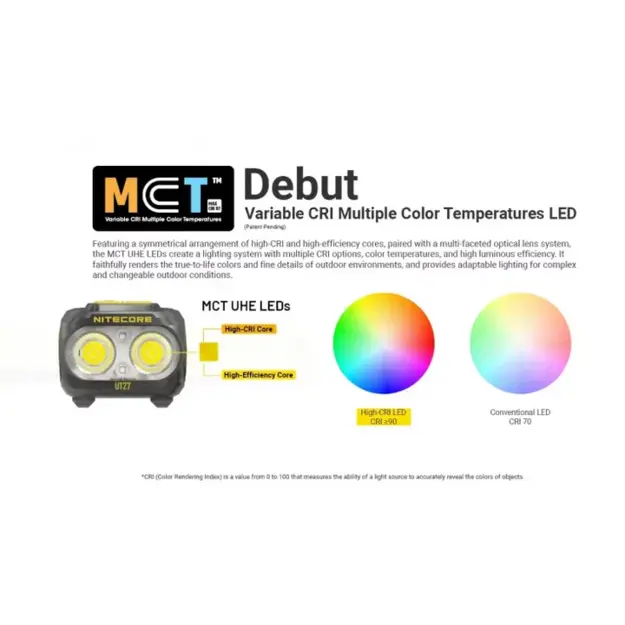 Nitecore UT27 MCT Headlamp 800 lm