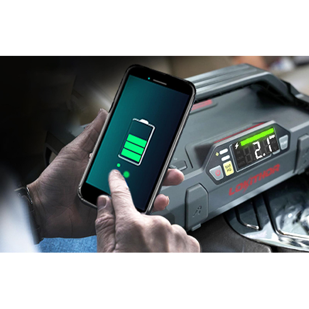 Powerbank / автомобильный стартер Lokithor JA301 20000mAh, 2000A, компрессор 10-150 PSI