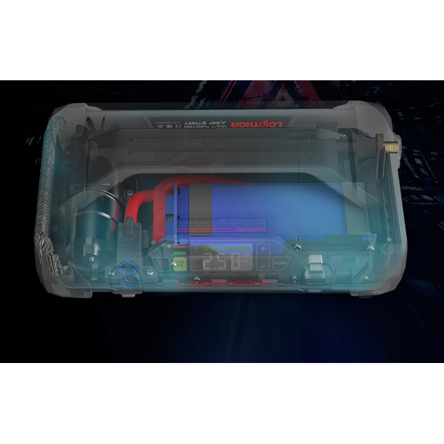 Powerbank / автомобильный стартер Lokithor JA301 20000mAh, 2000A, компрессор 10-150 PSI