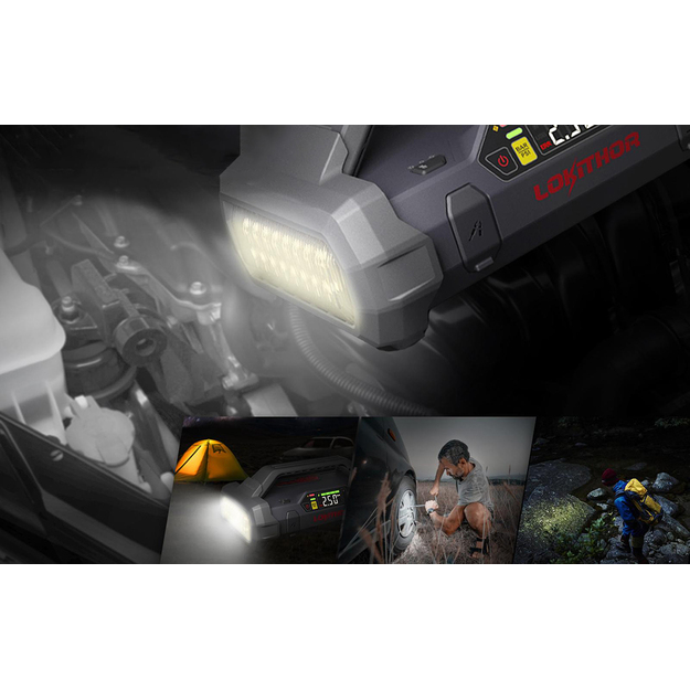 Powerbank / автомобильный стартер Lokithor JA301 20000mAh, 2000A, компрессор 10-150 PSI