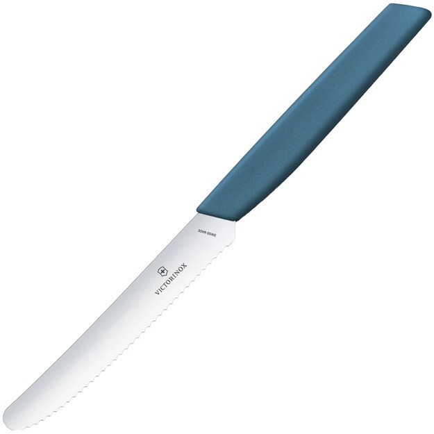 Victorinox Swiss Modern Cornflower Blue serrated kitchen knife 11 cm 6.9006.11W2