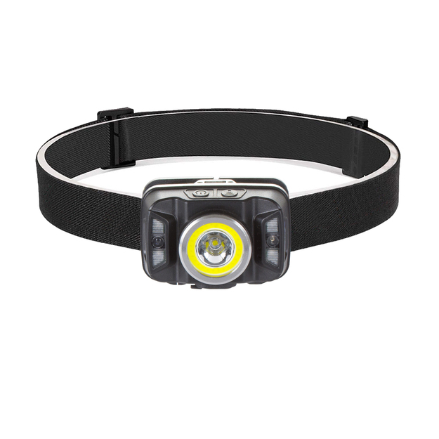 Uzlādējams galvenais lukturis ar kustības sensoru XTE 5W + COB 10W VA0025