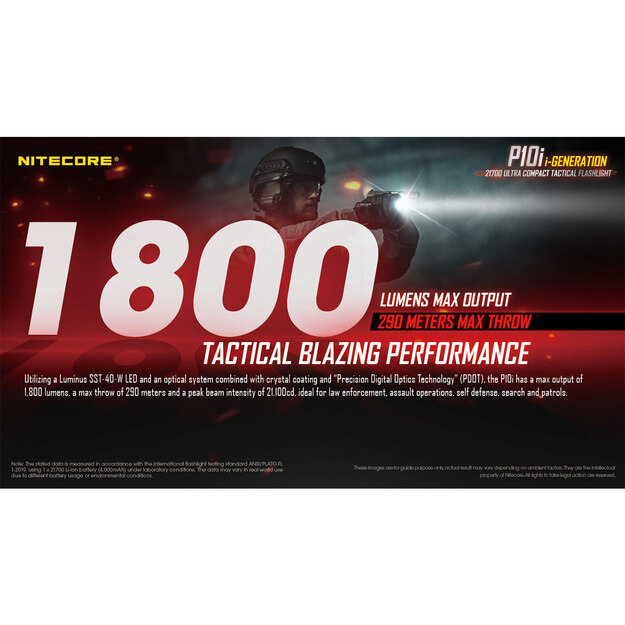 Nitecore P10i lukturis