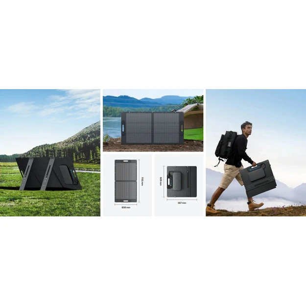 BLUETTI 100W Foldable Solar Panel with MC4 Connectors