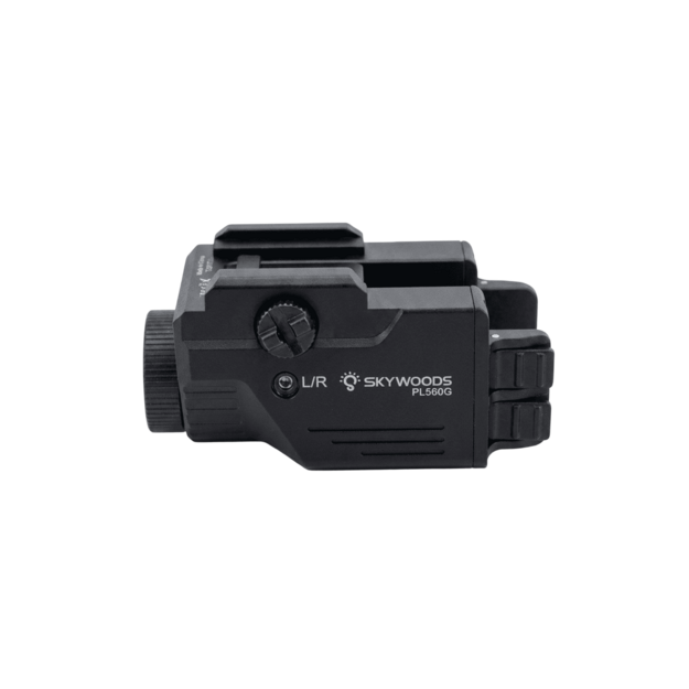 Skywoods PL560G Tactical Flashlight with Green Laser, 560 lm