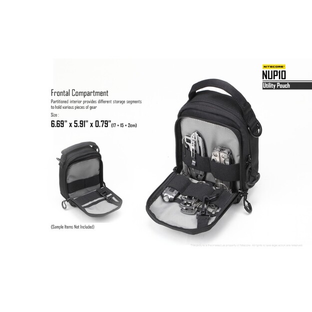 Nitecore NUP10 Utility Tactical Pouch, Black