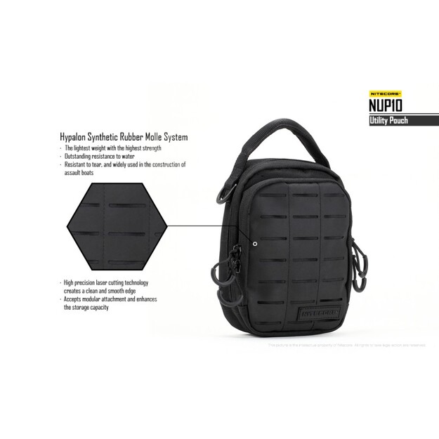 Nitecore NUP10 Utility Tactical Pouch, Black