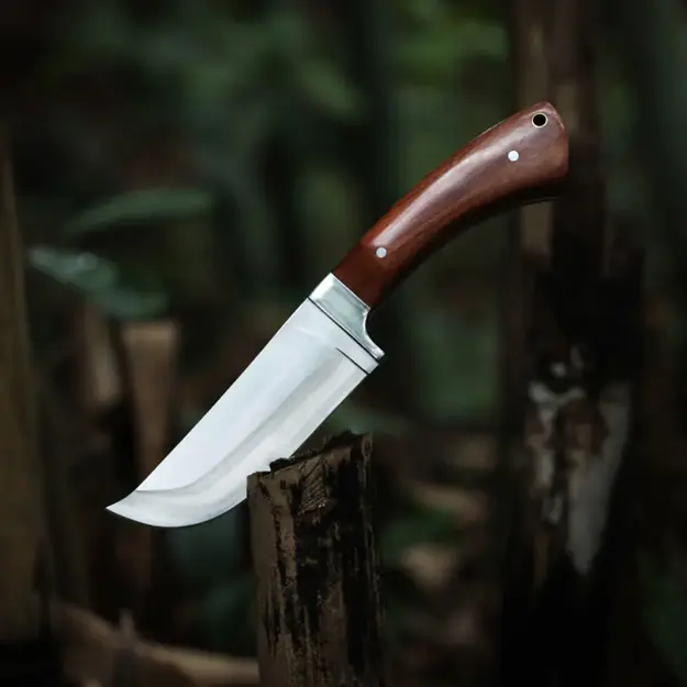 MOUNTAIN GHOST Fixed Blade Knife with Sheath, 24 cm