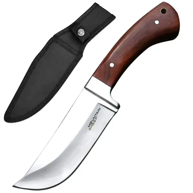 MOUNTAIN GHOST Fixed Blade Knife with Sheath, 24 cm