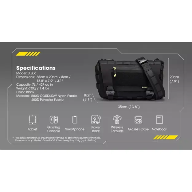 Nitecore SLB06 - EDC soma, 7 litri