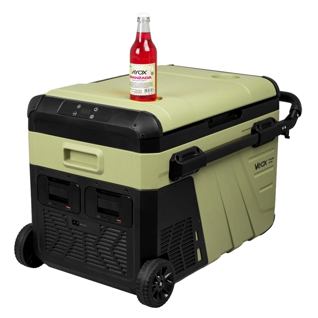 Travel fridge 37L DC 12/24V AC 220-240V, single-chamber, with wheels, Travel series VA-TW37, Vayox