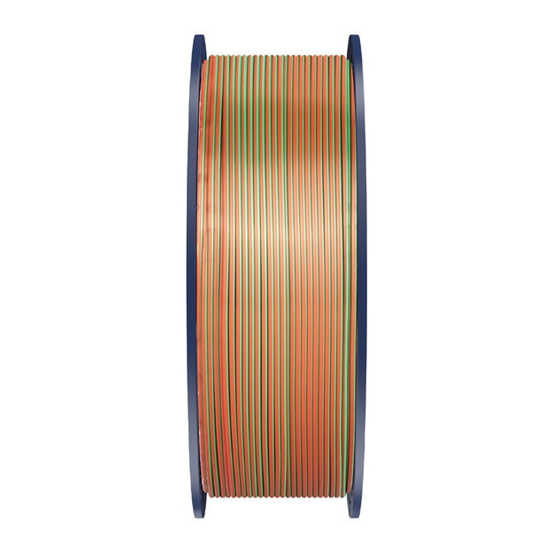 Sunlu PLA+ Silk Tri-Color Filament (orange, blue, and green)