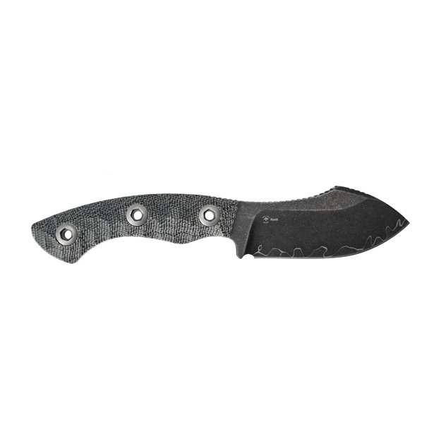 Kizer Rook Fixed Blade Knife 1090A2 Grey Micarta Laminated Steel