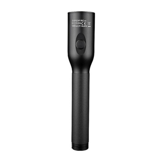 Superfire D6 Professional LED Flashlight, 220 lm, 210 m Range,