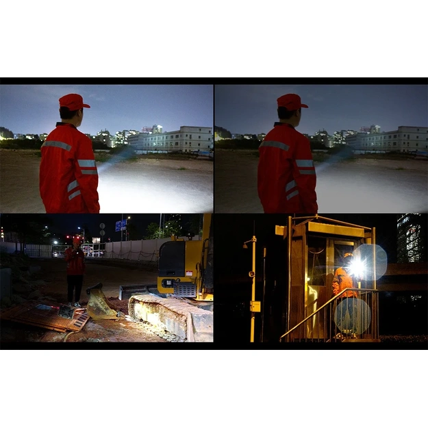 Superfire D6 Professional LED Flashlight, 220 lm, 210 m Range,