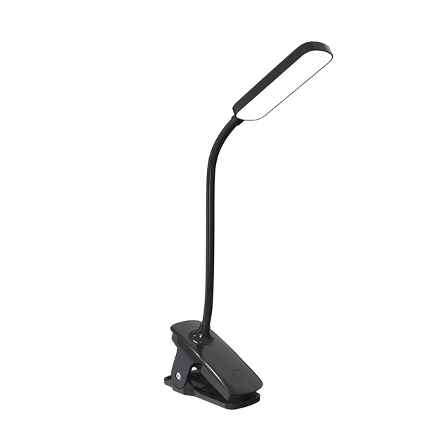 Wozinsky VT-01 Mini LED Lasī&scaron;anas Lampa ar Klipsi un USB-C Kabeli, 80 cm &ndash; Melna