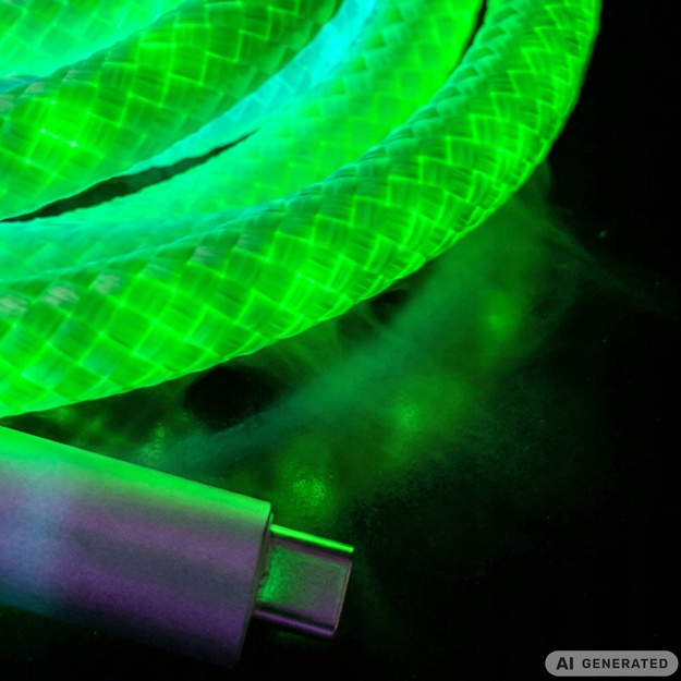 Светодиодная RGB лента в оплетке неоновая, 5м