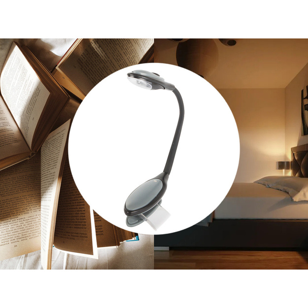 Lokana LED lasī&scaron;anas lampa ar klipsi