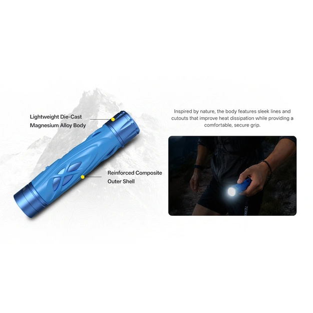 Skrie&scaron;anas lukturis &bdquo;Nitecore Trailsight&ldquo;, 1200 lm, blue