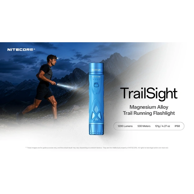 Skrie&scaron;anas lukturis &bdquo;Nitecore Trailsight&ldquo;, 1200 lm, blue