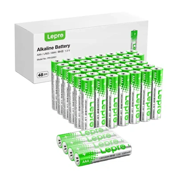 LEPRO 130001-48 AAA R3 Alkaline Batteries, 48-Pack