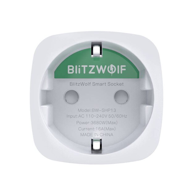 Viedā rozete BlitzWolf BW-SHP13, ZigBee, (ES) 3680W