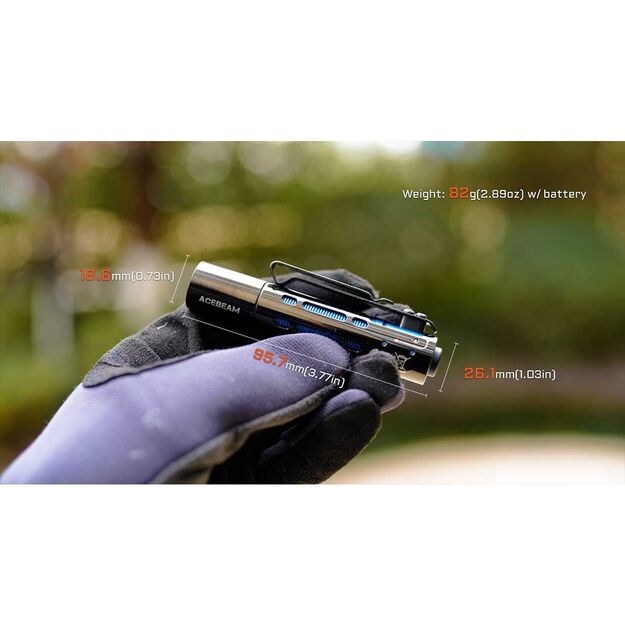 AceBeam flashlight Rider RX EDC 650LM BLUE