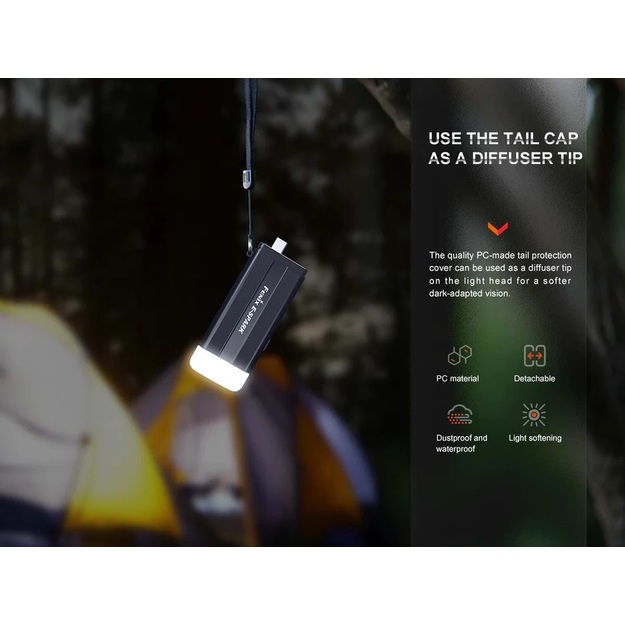 Аварийный перезаряжаемый фонарь Fenix ​​E-Spark с внешним аккумулятором